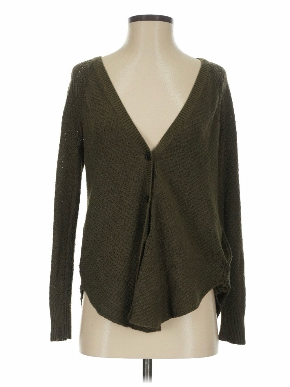 American Eagle Outfitters Brown Green Cardigan Sweater Size Small